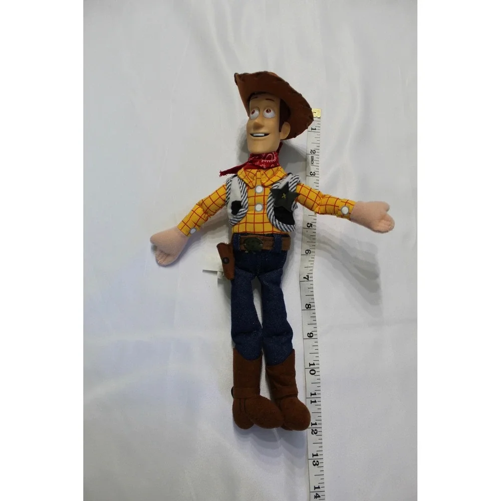 Disney Store Toy Story Woody Plush Cowboy Doll 12 inch Rotocast Head F723-7935-0